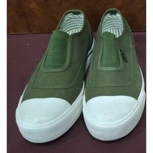 DKNY Womens Slip-On Sneakers Green Size 9